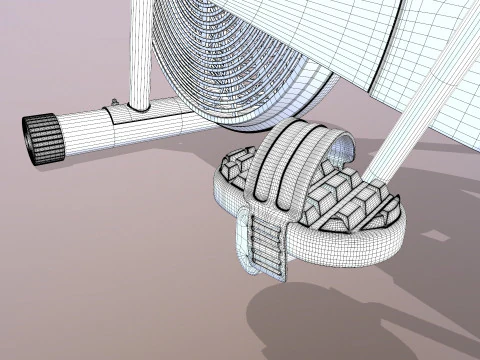 Air Bike Exercise Cycle 3D Model