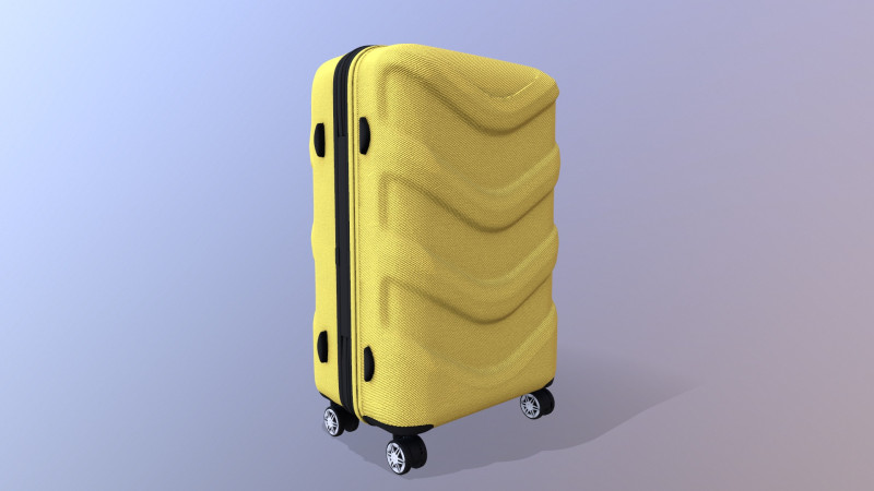 Suitcase bag 3D Model .c4d .max .obj .3ds .fbx .stl .blend 