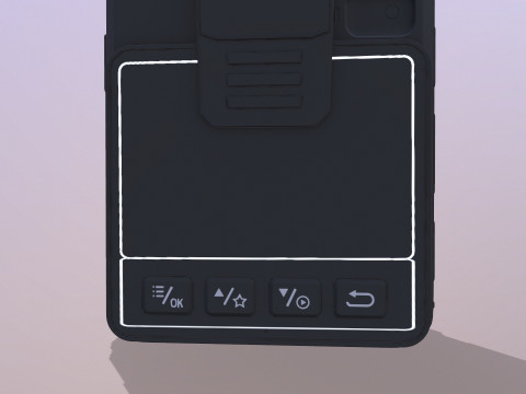 Cam&eacute;ra portable Modèle 3D