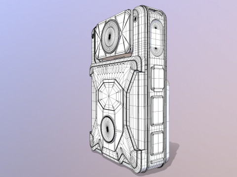 Cam&eacute;ra portable Modèle 3D