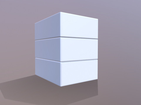 梳妆台抽屉 3D 模型