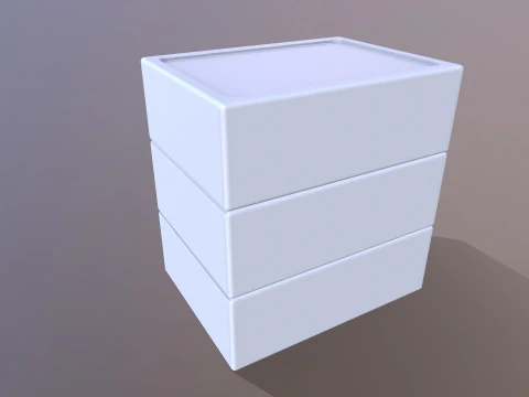 Dresser Drawers 3D Model