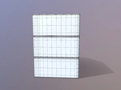 Dresser Drawers 3D Model