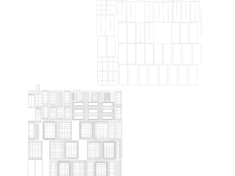 Dresser Drawers 3D Model