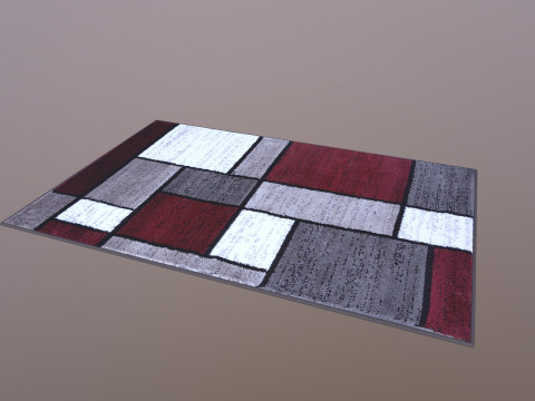 Tappetino a basso numero di poligoni Modello 3D