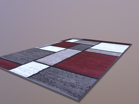 Tappetino a basso numero di poligoni Modello 3D