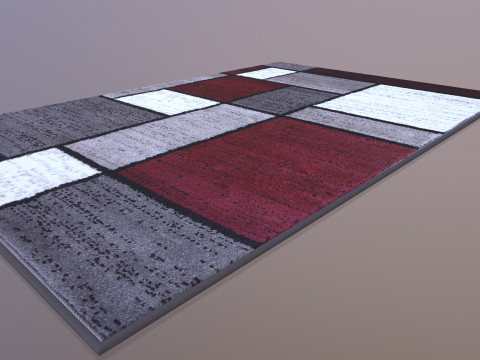 Tappetino a basso numero di poligoni Modello 3D