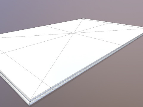 Tappetino a basso numero di poligoni Modello 3D