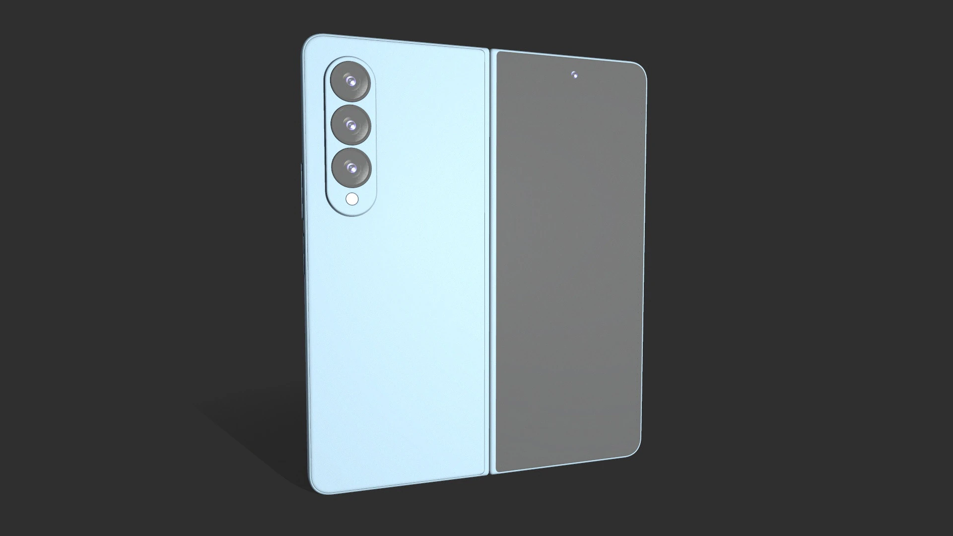Samsung Z Fold4 Green 3D Model .c4d .max .obj .3ds .fbx .stl .blend 