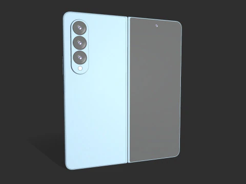 Samsung Z Fold4 Vert Modèle 3D