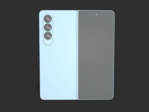 Samsung Z Fold4 Green 3D Model