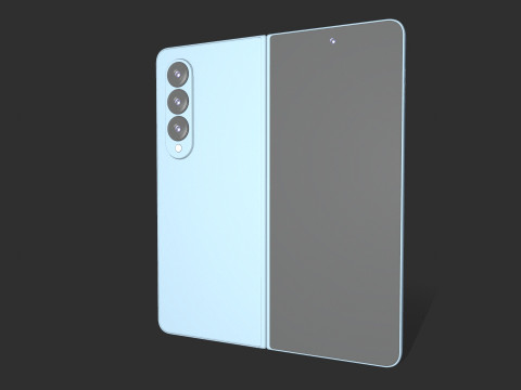 Samsung Z Fold4 Green 3D Model