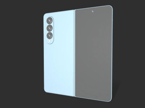 Samsung Z Fold4 Green 3D Model