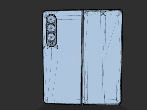 Samsung Z Fold4 Green 3D Model