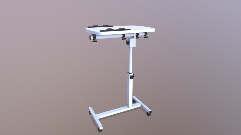 Adjustable Desk 3D Model .c4d .max .obj .3ds .fbx .stl .blend 