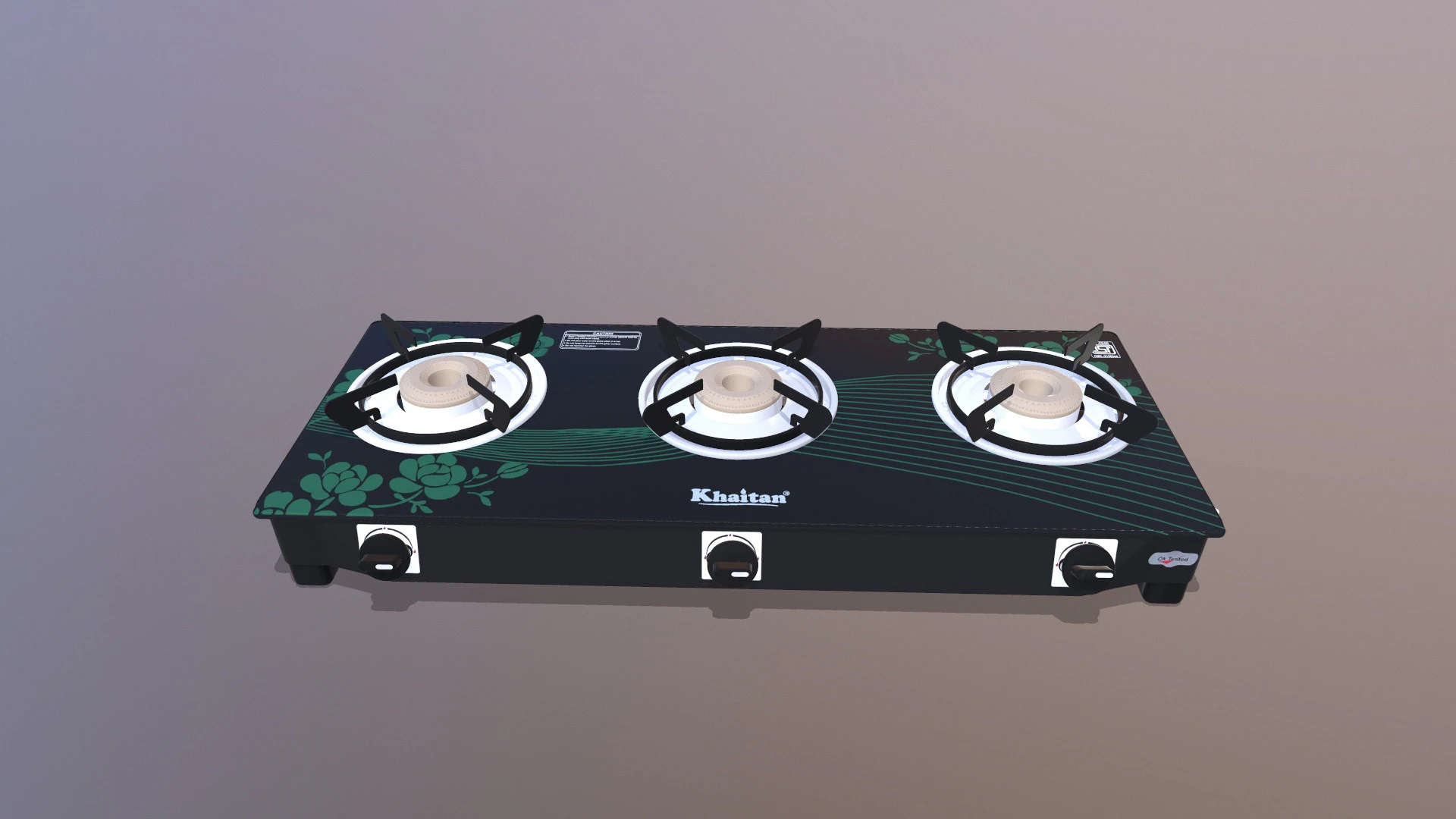 Gas Stove 3D Model .c4d .max .obj .3ds .fbx .stl .blend 