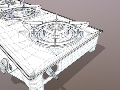 Gas Stove 3D Model