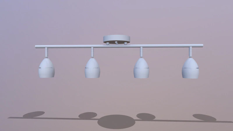 एलईडी छत प्रकाश 3D मॉडल .c4d .max .obj .3ds .fbx .stl .blend