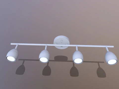 एलईडी छत प्रकाश 3D मॉडल