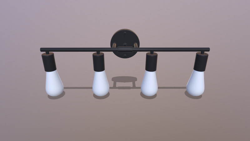 LED Ceiling Light 3D Model .c4d .max .obj .3ds .fbx .stl .blend 
