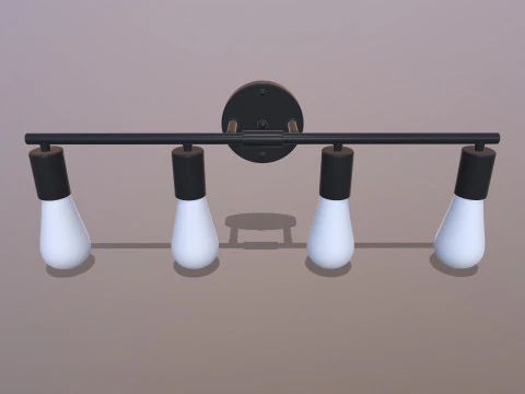 Lampu Langit-langit LED Model 3D