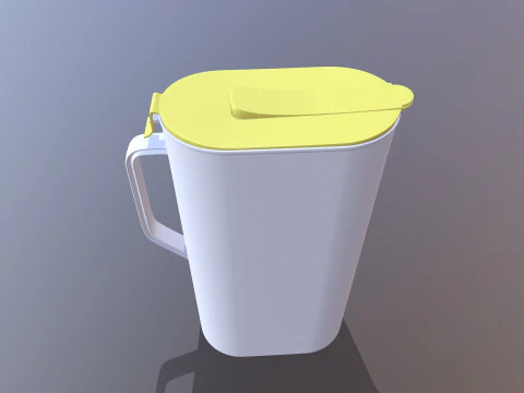 नींबू पिचर 3D मॉडल