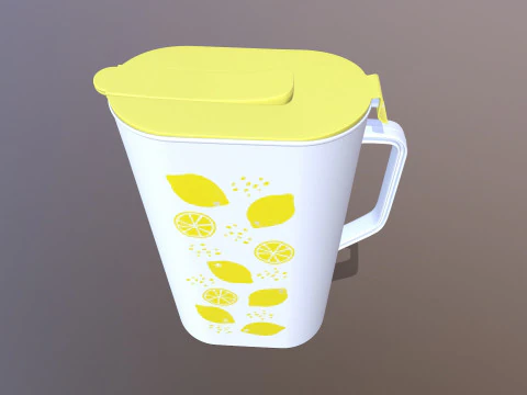 नींबू पिचर 3D मॉडल