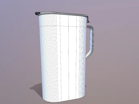 नींबू पिचर 3D मॉडल