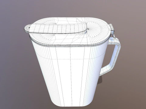 नींबू पिचर 3D मॉडल