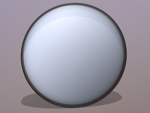 Ronde gemonteerde spiegel 3D Model