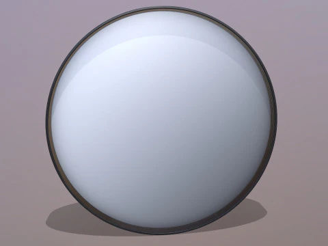 원형 장착 거울 3D 모델