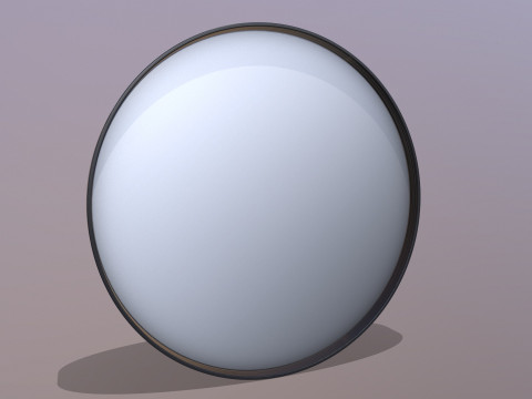 Ronde gemonteerde spiegel 3D Model