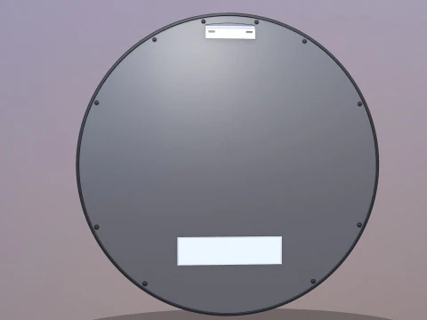 Specchio rotondo montato Modello 3D