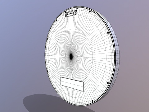 Ronde gemonteerde spiegel 3D Model