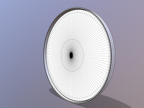 Ronde gemonteerde spiegel 3D Model