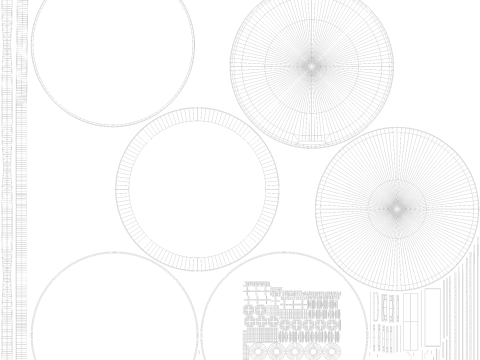 Ronde gemonteerde spiegel 3D Model