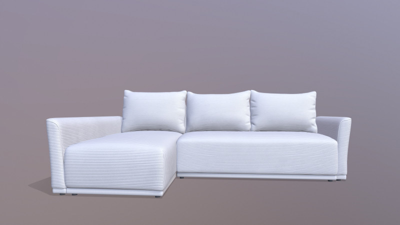 Диван 3D Модель .c4d .max .obj .3ds .fbx .stl .blend 