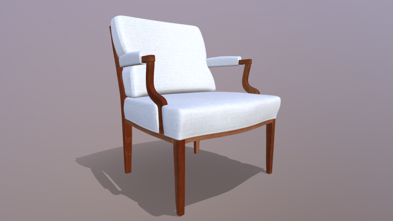 Chair armchair 3D Model .c4d .max .obj .3ds .fbx .stl .blend 