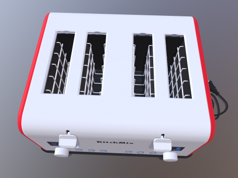 टोअस्टर 3D मॉडल