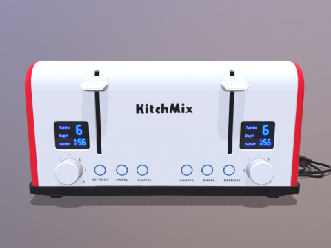 टोअस्टर 3D मॉडल