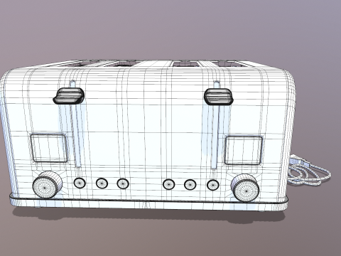 टोअस्टर 3D मॉडल