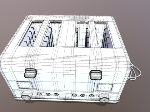 टोअस्टर 3D मॉडल