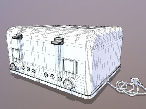 टोअस्टर 3D मॉडल