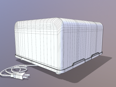 टोअस्टर 3D मॉडल