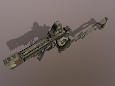 Makeshift Handgun 3D Model