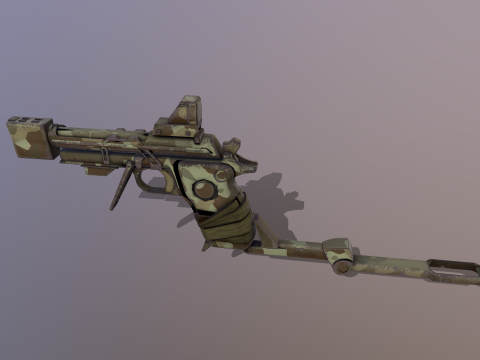 Makeshift Handgun 3D Model