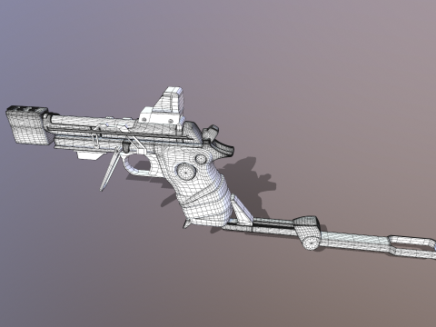 Makeshift Handgun 3D Model