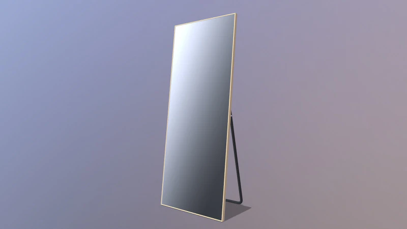 Square Mirror 3D Model .c4d .max .obj .3ds .fbx .stl .blend