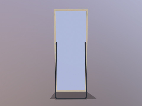 Miroir carr&eacute; Modèle 3D