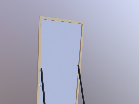 Miroir carr&eacute; Modèle 3D